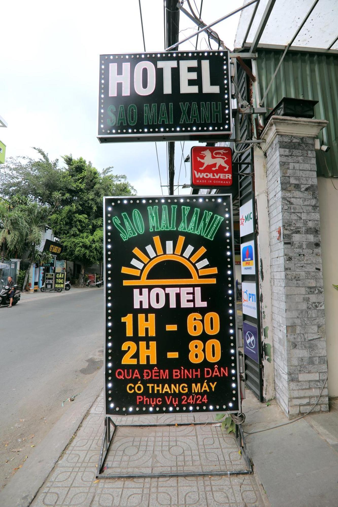 Khach San Sao Mai Xanh - Sao Mai Xanh Hotel โฮจิมินห์ซิตี้ ภายนอก รูปภาพ